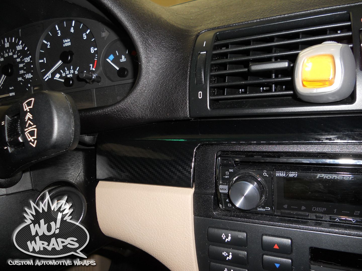 BMW e46 coupe interior trim Avery Supreme Brushed Titanium vinyl wrap Wu! Wraps seatt